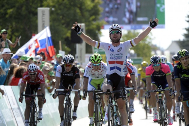 Mark Cavendish wins stage four of the 2014 Tour de Suisse