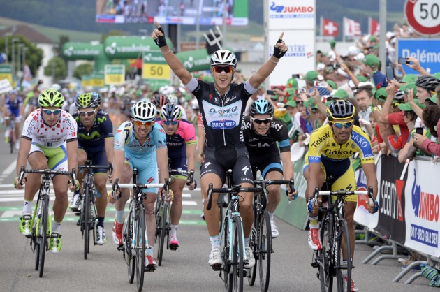 Matteo Trentin wins stage six of the 2014 Tour de Suisse