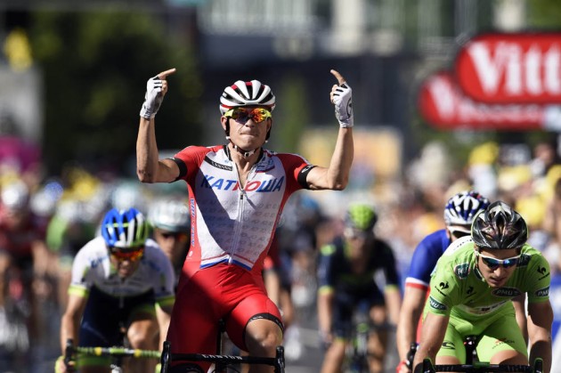 Alexander Kristoff wins stage twelve of the 2014 Tour de France