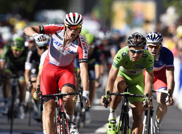 Alexander Kristoff wins stage twelve of the 2014 Tour de France