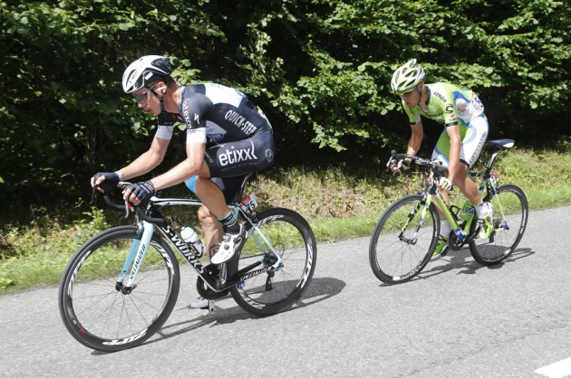 Tony Martin escapes on stage nine of the 2014 Tour de France