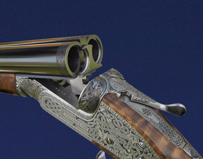 William & Son 12-bore sidelock. Side-by-side