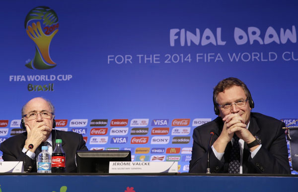 Sepp Blatter, Jerome Valcke.