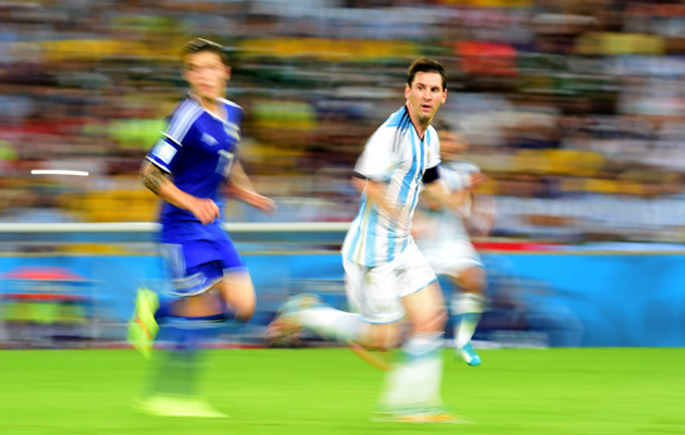 Blurred lines...Lionel Messi in motion
