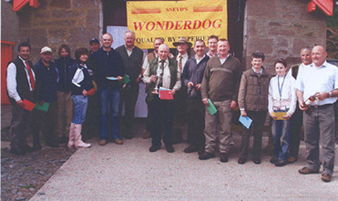 The winners and supporters of the Tay Valley Gundog Association