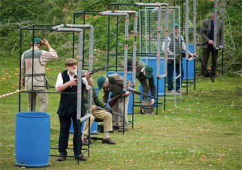 clay pigeon shooting line