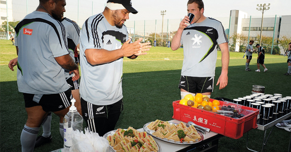 All Blacks post training nutrition