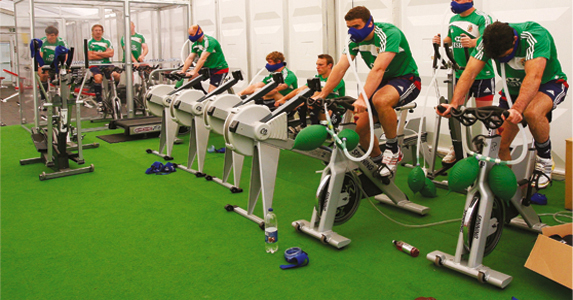 The Lions practice training at altitude