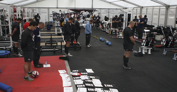 England doing some gym training