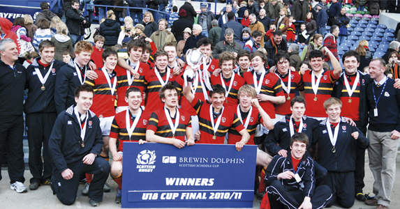 Back (l-r): C Spence (coach), J Johnstone, S Bergius, M Black, J Hannay, J Duncan, C Taylor, L Bargery, H Lindsay, A St Clair, M Campbell, R Warnock, A Greig, R Mackintosh, A Hagart, D Gibb-Morris, B Lockie (coach). Front: A Masson, C Halliday, J Morgan, R McPhail (capt), D St Clair, C Gilfillan, I Miller. Sitting: A Hughes.