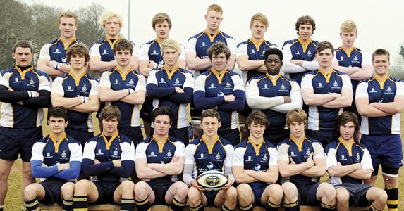 Back row (from left): A Hutcherson, H Ledger, C Crane, G Merrick, L Robinson, G Smith, G Newman. Middle row: H Butler, O Dickerson, C Petschi, G Harding, E Daly, S Wright, J O’Sullivan, J McMillan. Front row: L Petrozzi, S Cooke, J Canty, T Nicholls (capt), N Francis, S Hugkulstone, B Razis.