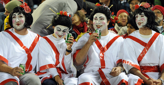 Japan had many of their fans in town