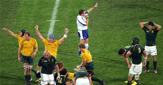 Australia progress to the Semi-Finals after beating South Africa