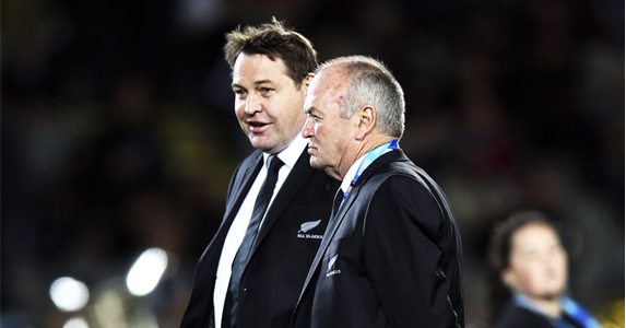 Winning partnership: Graham Henry and Steve Hansen will coach the Barbarians in November