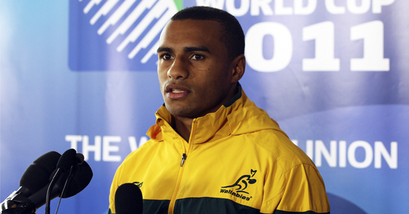 Will Genia faces the media