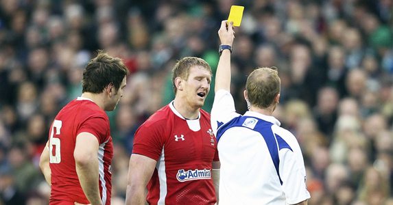 Davies was sent off by referee Wayne Barnes for his tackle on Donnacha Ryan