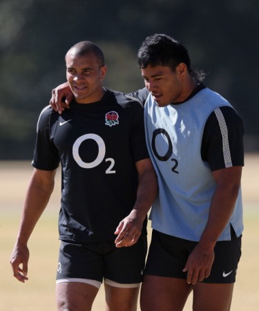 Jonathan Joseph (left) and Manu Tuilagi will combine at centre for England