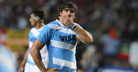 Frustrated leader: Juan Martín Fernández Lobbe was left disappointed as Argentina failed to win