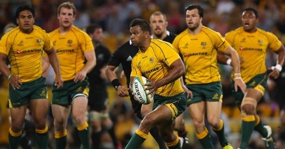 Bouncing back: Kurtley Beale has stepped in at fly-half for the depleted Wallabies