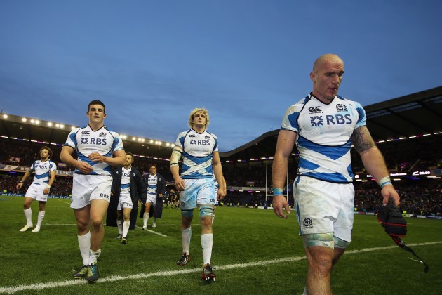 Worthy effort: Disconsolate Scots