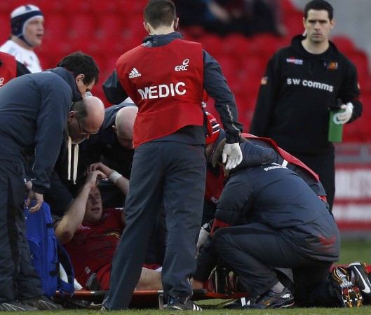 Bad luck: Priestland will face a long lay-off after snapping his achillies tendon