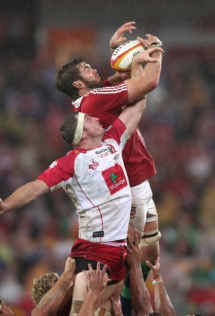 Thief: Geoff Parling has been helping himslef at the lineout