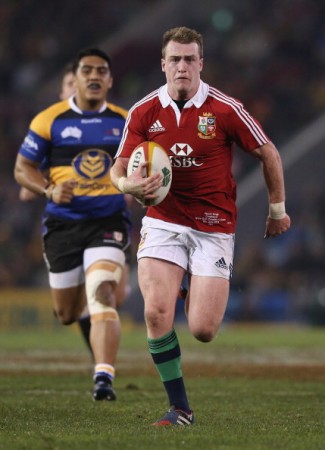 Clean pair of heels: Stuart Hogg stepped up at 10