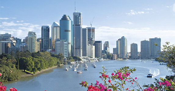 City in bloom: the Brisbane River is named after an ex-Governer of NSW