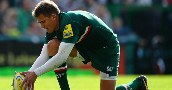 Man with vision: Leicester Tigers fly-half and captain previews the upcoming Midlands derby with Northampton Saints