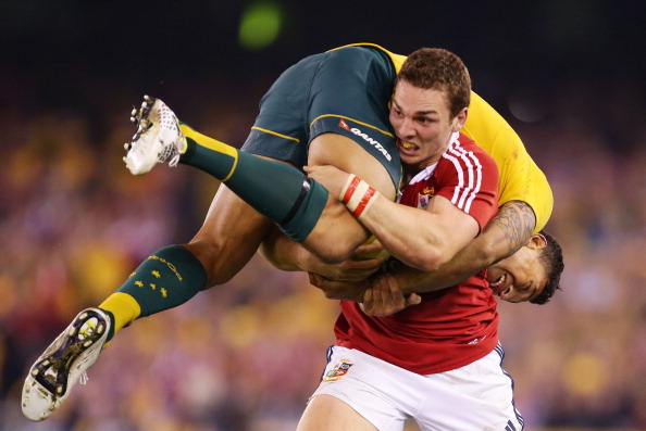 Memories: North and Folau had a titanic battle in the summer