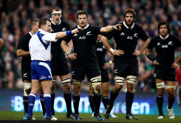 Man in the middle: Nigel Owens has refereed expertly