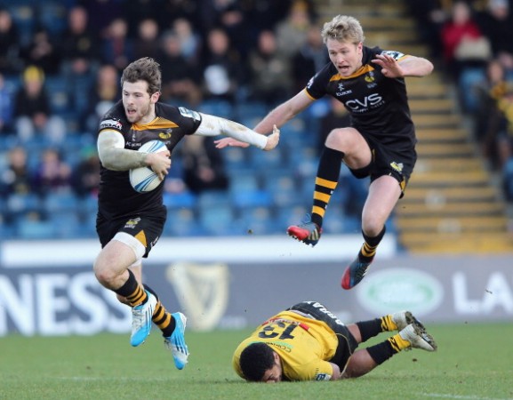 Dazzling Daly: England Saxons' "absurdly gifted" full-back Elliot Daly (left)