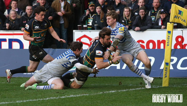 So close: Ben Foden and his Northampton team-mates will be driving hard against Saracens this Saturday