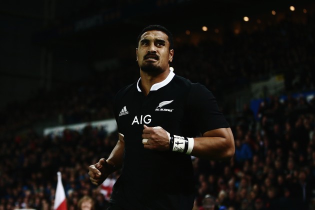 Back in black: Jerome Kaino has returned to the All Blacks' starting team after a stint playing in Japan
