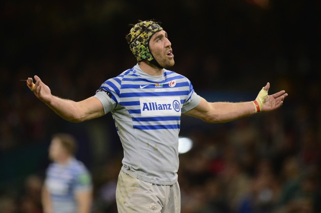 Asking the questions: Brown protests in the Heineken Cup final, but what are his views on concussion?
