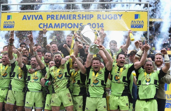 That's what it's all about: Northampton celebrate their nail-biting Aviva Premiership final win